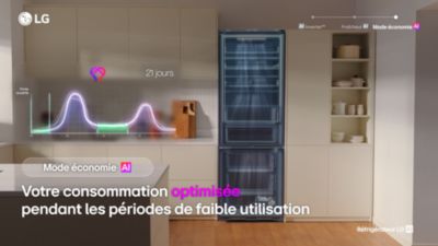 Voir la vidéo pour Réfrigérateur combiné LG GBBSJ1CCEP