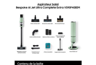 Aspirateur balai SAMSUNG VS90F40EEM/WD Bespoke AI Jet Ultra