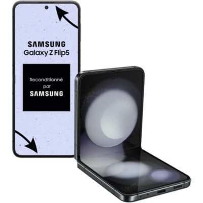 Location Smartphone SAMSUNG Galaxy Zflip 5 CPO Noir 256Go Reconditionné Grade A
