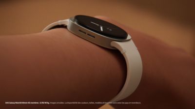 Voir la vidéo pour Montre connectée SAMSUNG Galaxy Watch8 Argent 44mm BT