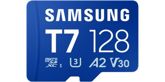 Carte Micro SD SAMSUNG T7 128G U3 V30 A2 Classe 10