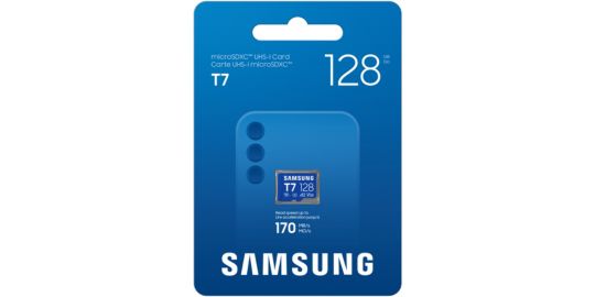 Carte Micro SD SAMSUNG T7 128G U3 V30 A2 Classe 10