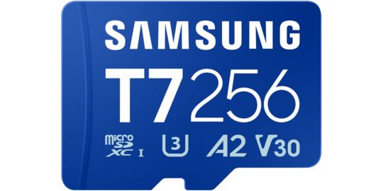 Carte Micro SD SAMSUNG T7 256G U3 V30 A2 Classe 10