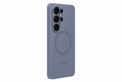 Coque SAMSUNG silicone Magnet S26 ultra bleu-violet