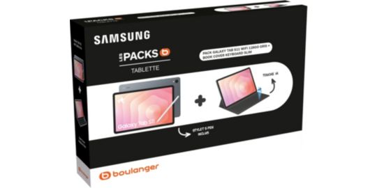 Tablette Android SAMSUNG Pack Galaxy Tab S11 128Go Gray+bookcover