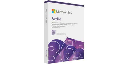 Logiciel de bureautique MICROSOFT 365 Famille 12 mois 2025