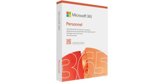 Logiciel de bureautique MICROSOFT 365 Personnel 12 mois 2025
