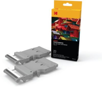 Papier photo instantané KODAK 20 feuilles pour Printer Dock KPHC-20