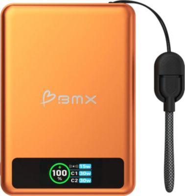 Batterie externe BMX SolidSafe 10000mAh Qi2 15W Écran LCD