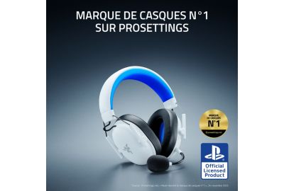 Casque RAZER BLACKSHARK V3 X HYPERSPEED PS BLANC