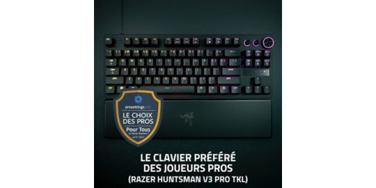 Clavier gamer RAZER Huntsman V3 Pro Tenkeyless Noir