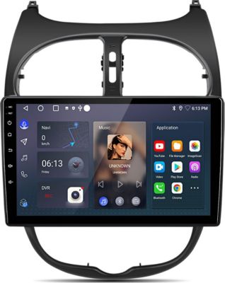 Autoradio connecté JUNSUN pour Peugeot 206 CC 2001-2008 9" Carplay