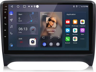 Autoradio connecté JUNSUN pour Audi TT 2 2006-2014 2+32G 9"Carplay