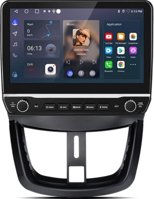Autoradio connecté JUNSUN pour Peugeot 207 2006-2015 10" Carplay