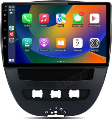Autoradio connecté JUNSUN pour Peugot 107 2005-2014 6+128G Carplay
