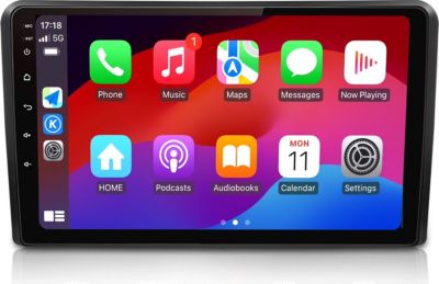 Autoradio connecté JUNSUN pour Audi A3 S3 2003-2013 128G 9"Carplay