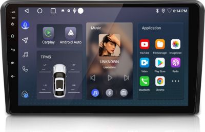 Autoradio connecté JUNSUN pour Audi A3 2003-2012 1+32G SWC Carplay