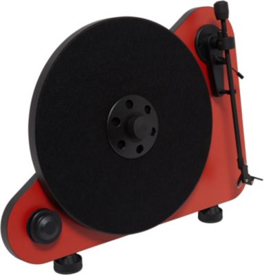 Platine vinyle PRO-JECT VERTICAL TURNTABLE E OM5 DROITIER ROUGE