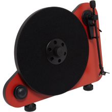 Platine vinyle PRO-JECT VERTICAL TURNTABLE E OM5 DROITIER ROUGE