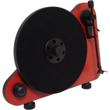 Platine vinyle PRO-JECT VERTICAL TURNTABLE E OM5 DROITIER ROUGE