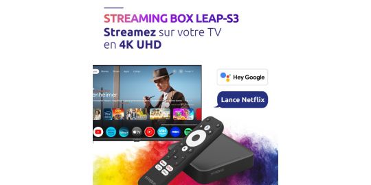 Passerelle multimédia STRONG LEAP-S3 Box Google TV 4K Chromecast