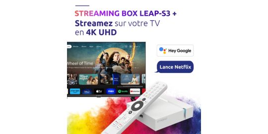 Passerelle multimédia STRONG LEAP-S3+ V2 Box Google TV 4K Chromecast