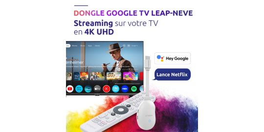 Passerelle multimédia STRONG LEAP-NEVE Stick Google TV 4K Chromecast