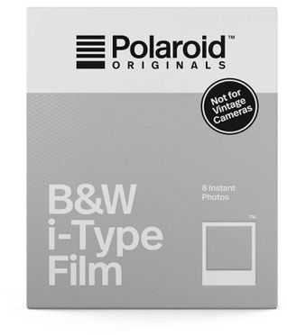 Papier photo instantané Polaroid Noir et Blanc Film for i-Type (x8)