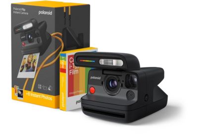 Appareil photo Instantané POLAROID Flip Black + Color Film Bundle (8 photos