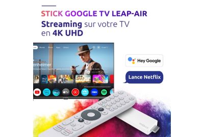 Passerelle multimédia STRONG LEAP-AIR Stick Google TV 4K Chromecast