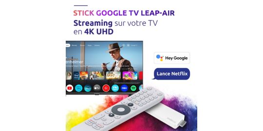 Passerelle multimédia STRONG LEAP-AIR Stick Google TV 4K Chromecast