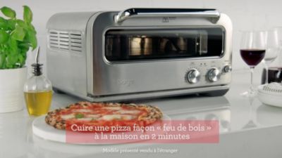 Voir la vidéo pour Four à pizza électrique SAGE APPLIANCES The Smart Oven Pizzaiolo 1 pizza 30 cm, jusqu'à 400°C