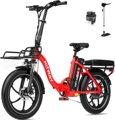 Vélo électrique HITWAY VAE 20 Pouces Pliable 36V15.6Ah Rouge