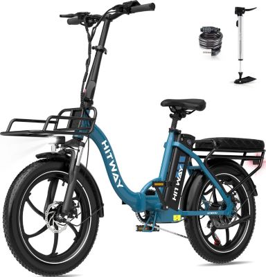 Vélo électrique HITWAY VAE 20 Pouces Pliable 36V15.6Ah Bleu