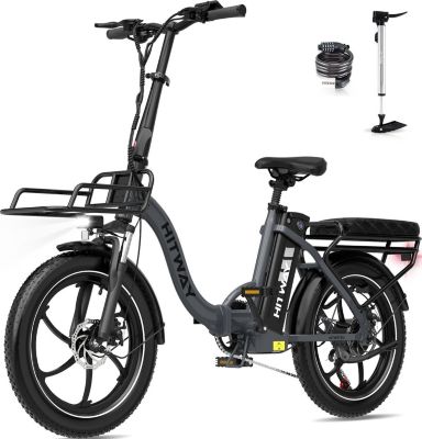 Vélo électrique HITWAY VAE 20 Pouces Pliable 36V15.6Ah Argent