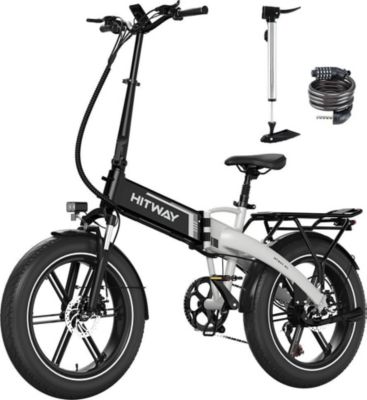 Vélo électrique HITWAY 20×4.0 Pneus 48V13Ah Pliable VAE