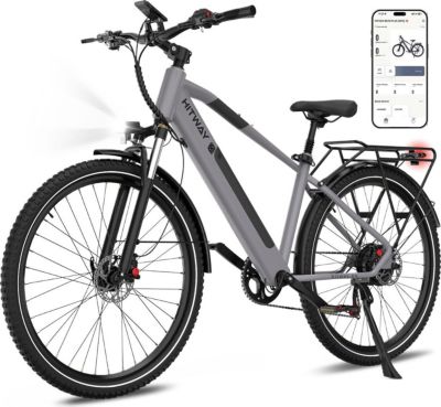 Vélo électrique HITWAY 29 Pouces 36V12.8Ah E-BIKE Gris