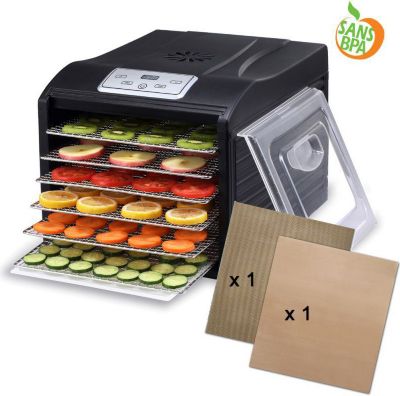 Déshydrateur BIOCHEF Arizona Sol 6 plateaux Noir