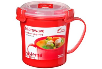 Mug SISTEMA soupe micro-ondes à clips 656 ml