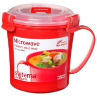 Mug SISTEMA soupe micro-ondes a clips 656 ml