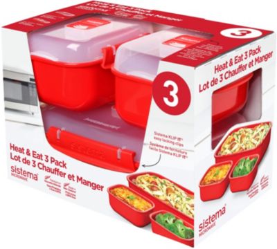 Set d'ustensiles de cuisine SISTEMA DE 3 BOITES PLASTIQUES EMPILABLES A