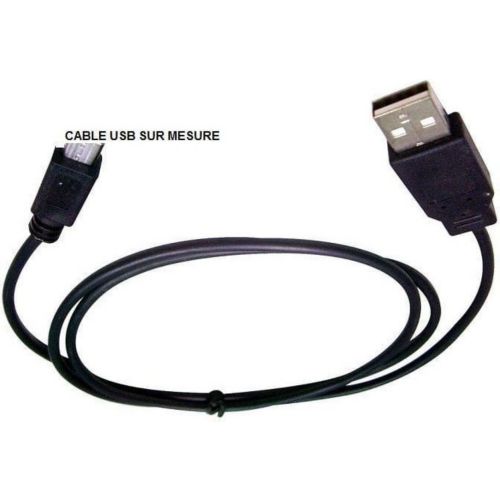 Chargeur secteur OZZZO Cable usb noir micro usb long 8mm tel