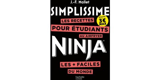 Livre de cuisine HACHETTE Simplissime Air fryer Ninja Etudiants