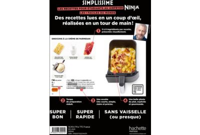Livre de cuisine HACHETTE Simplissime Air fryer Ninja Etudiants