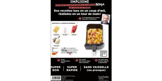 Livre de cuisine HACHETTE Simplissime Air fryer Ninja Etudiants