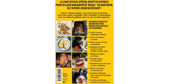 Livre de cuisine HACHETTE Airfryer Ninja - Recettes Express 50 rec
