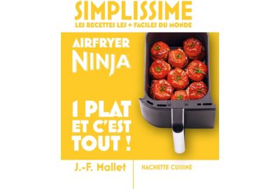 Livre de cuisine HACHETTE Simplissime Airfryer Ninja 1 plat et c