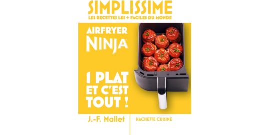 Livre de cuisine HACHETTE Simplissime Airfryer Ninja 1 plat et c