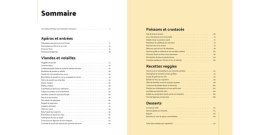 Livre de cuisine DESSAIN ET TOLRA 50 recettes au Cookeo infinity