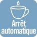 Arrêt de l'écoulement du café dans la tasse